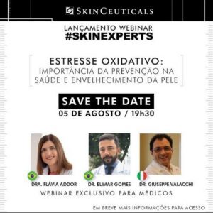 Lançamento do Webinar #skinexperts com os Drs. Elimar Gomes e Giuseppe Valacchi